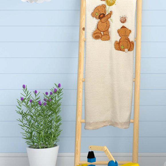 Baby Blanket Comfy 100% ORGANIC COTTON - Picture 2 of 7